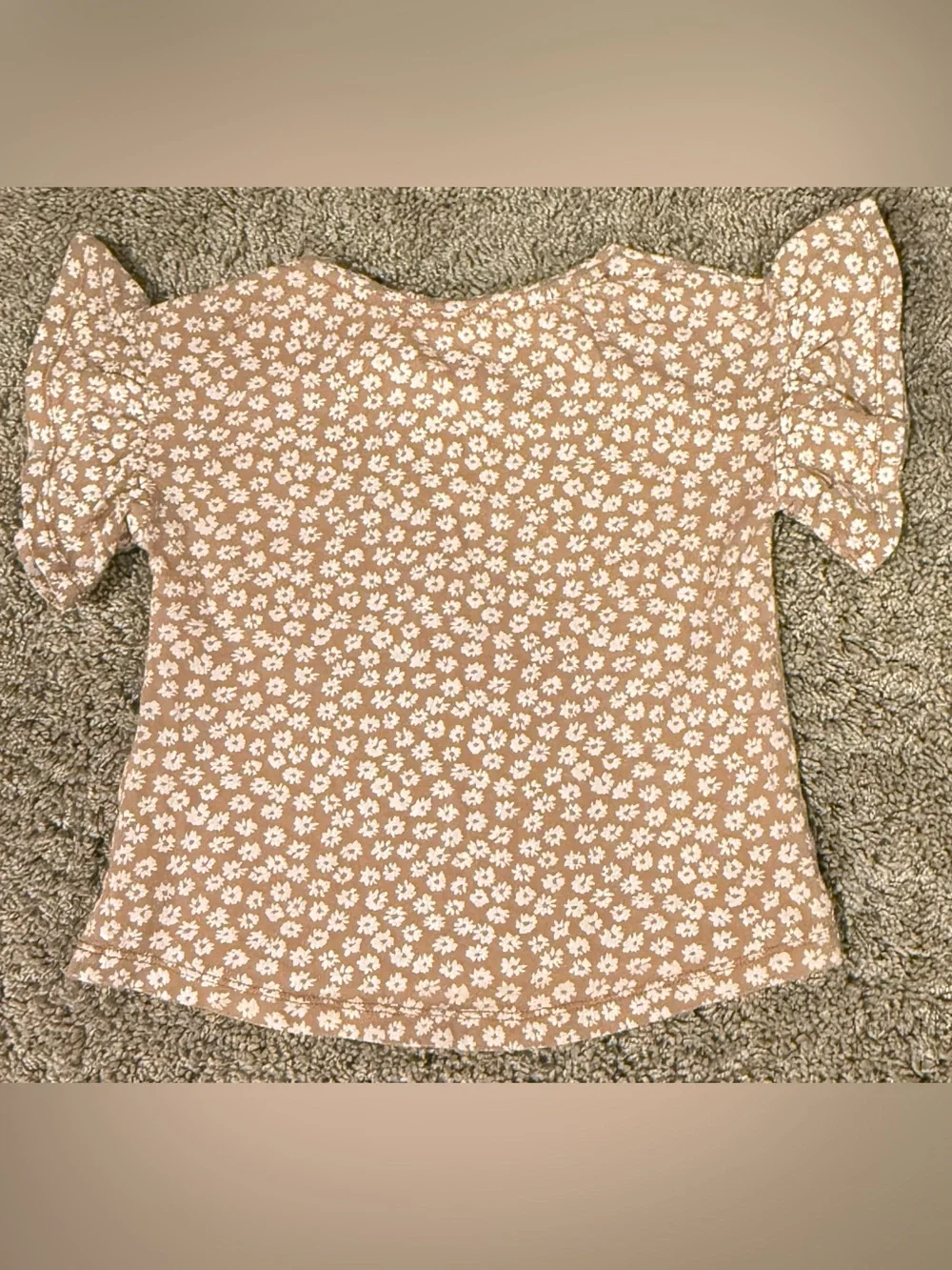 Rylee + Cru Floral Flutter Sleeve Top | 12–18M